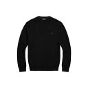 ラルフローレン 【送料無料】 ラルフローレン メンズ ニット&セーター アウター SLIM FIT WASHABLE WOOL V-NECK SWEATER Black