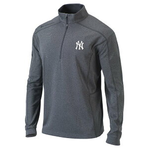 ӥ  㥱åȡ֥륾  New York Yankees Columbia OmniWick Shotgun QuarterZip Pullover Top Heather Gray