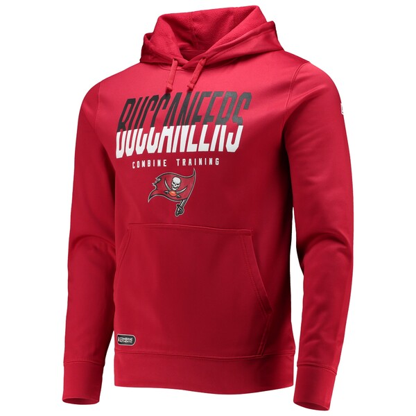 ニューエラ メンズ パーカー スウェットシャツ アウター Tampa Bay Buccaneers New Era Combine Authentic Big Stage Pullover Hoodie Red