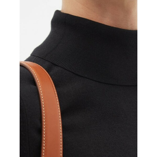 ・ヨーロッ ジョセフ Roll-neck silk-blend sweater Black：asty レディース ニット&セーター アウター としてご