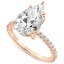Хå꡼ߥ奫   ꡼ Lab Grown Certified Diamond Pear Halo Engagement Ring (3-3/8 ct. t.w.) in 14k Gold Rose Gold