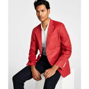 楽天astyナウティカ メンズ ジャケット＆ブルゾン アウター Men's Modern-Fit Solid Colored Linen Sport Coat Red Solid