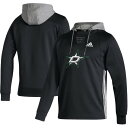 アディダス メンズ パーカー・スウェットシャツ アウター Dallas Stars adidas Skate Lace AEROREADY Pullover Hoodie Black