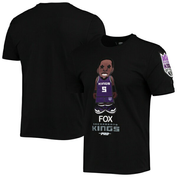 プロスタンダード メンズ Tシャツ トップス De 039 Aaron Fox Sacramento Kings Pro Standard Caricature TShirt Black