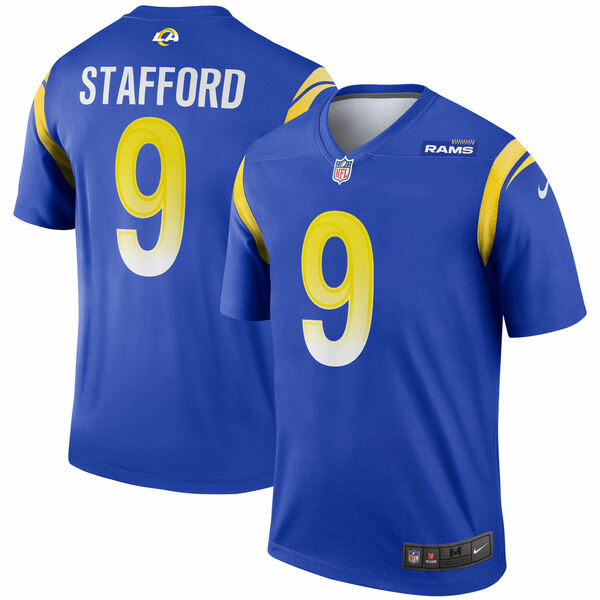 ナイキ メンズ ユニフォーム トップス Matthew Stafford Los Angeles Rams Nike Legend Jersey Royal