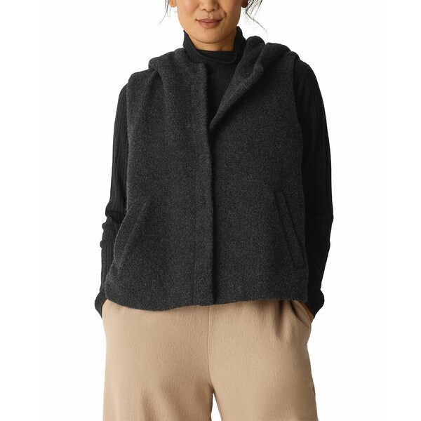 エイリーンフィッシャー レディース ジャケット＆ブルゾン アウター Women's Hooded Sleeveless Jacket..