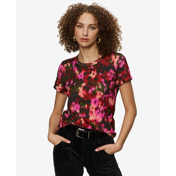サンクチュアリー レディース カットソー トップス Women's Perfect Pull On T-Shirt Berry Glow