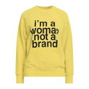 【送料無料】 エリカ・カヴァリーニ レディース パーカー・スウェットシャツ アウター Sweatshirts Yellow