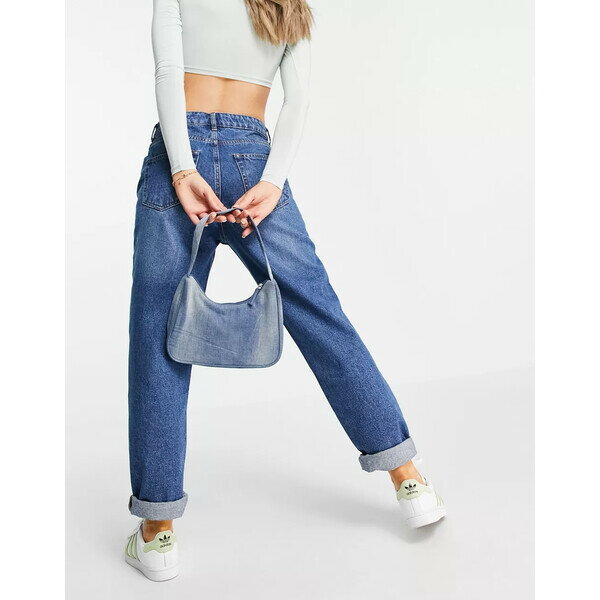 ロウシェ レディース デニムパンツ ボトムス DTT Veron relaxed fit mom jeans in mid blue wash Mid blue