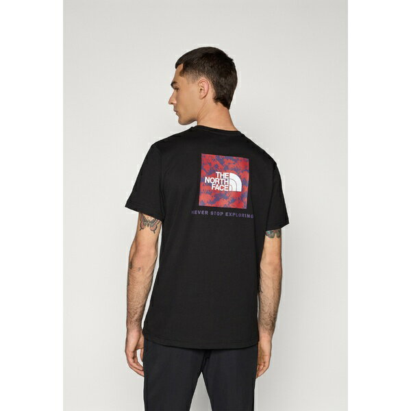 ノースフェイス メンズ シャツ トップス BOX NSE RAKU HORSE INFILL TEE - Print T-shirt - black/card..