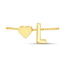 PW[ fB[X uXbgEoOEANbg ANZT[ Gold-Tone Letter Initial and Heart Bracelet L