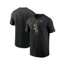 iCL fB[X TVc gbvX Men's Black Chicago White Sox Camo Logo T-shirt Black