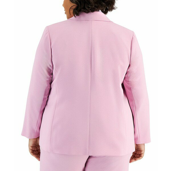 楽天astyタハリエーエスエル レディース ジャケット＆ブルゾン アウター Plus Size Peak-Lapel Button-Sleeve Blazer Pink Macaroon