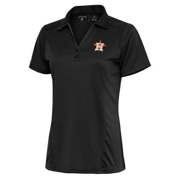 アンティグア レディース ポロシャツ トップス Houston Astros Antigua Women's Logo Tribute Polo Charcoal