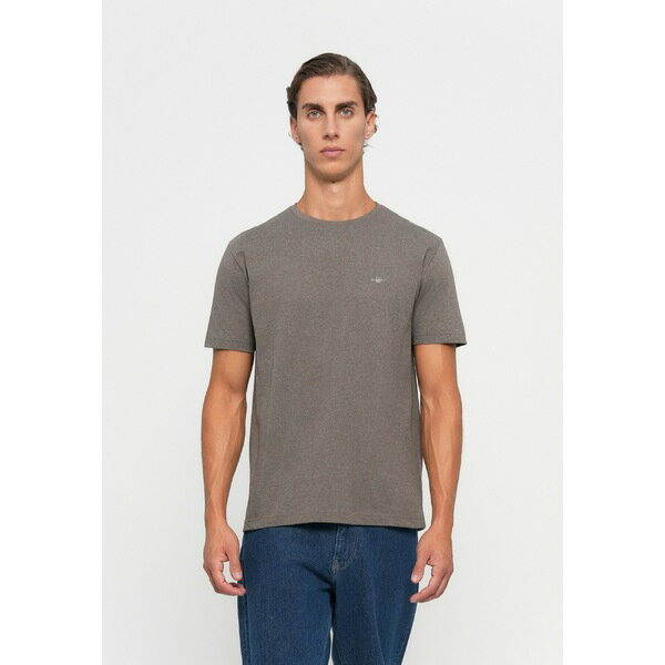 ガント メンズ Tシャツ トップス SHIELD - Basic T-shirt - seawood melange