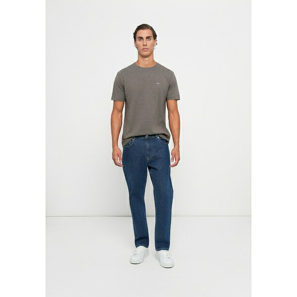 ガント メンズ Tシャツ トップス SHIELD - Basic T-shirt - seawood melange