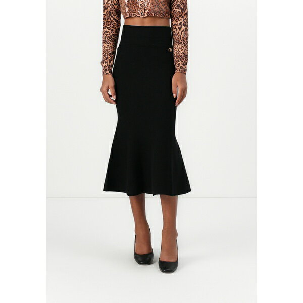 ĥ󥻥å ǥ  ܥȥॹ KNITTED SKIRT - A-line skirt - black