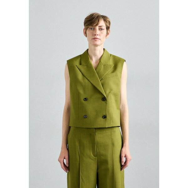 セオリー レディース ジャケット＆ブルゾン アウター PEAK VEST CITY - Waistcoat - avocado