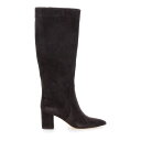 ツインセット レディース ブーツ シューズ Brown Knee High Boots With Back Logo Detail In Suede Woman...