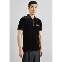 xT[` Y TVc gbvX PATCH LOGO - Polo shirt - black