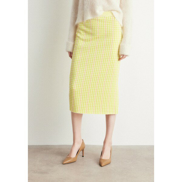 マーク ケイン レディース スカート ボトムス Pencil skirt - pale lemon