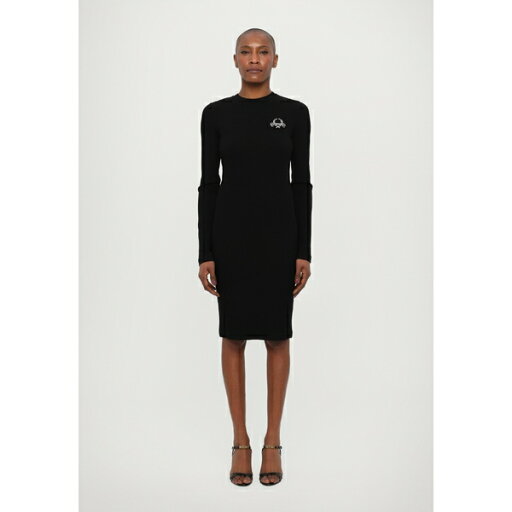 モスキーノ レディース ワンピース トップス DRESS - Jumper dress - multi black モスキーノ レディース ワンピース トップス DRESS - Jumper dress - multi black