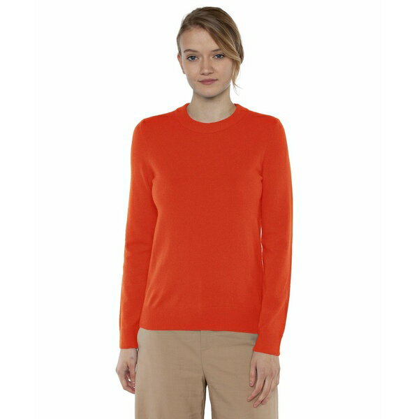 ジェニー リウ レディース ニット&セーター アウター Women's 100% Pure Cashmere Long Sleeve Crew Ne..