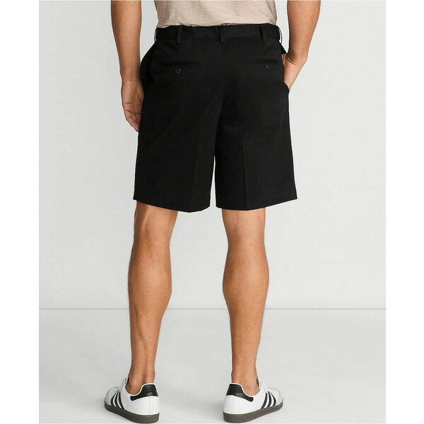 ランズエンド メンズ カジュアルパンツ ボトムス Men's No Iron 9" Comfort Waist Plain Front Chino Short Black