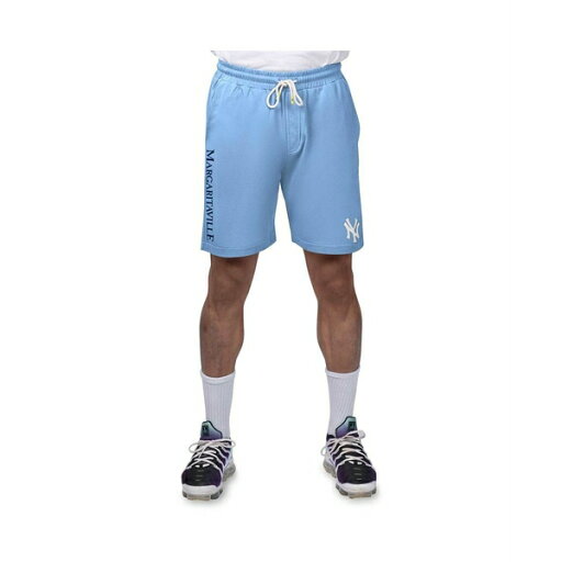 マルガリータビル メンズ カジュアルパンツ ボトムス Men's Light Blue New York Yankees Peached French Terry Shorts Light Blue マルガリータビル メンズ カジュアルパンツ ボトムス Men's Light Blue New York Yankees Peached French Terry Shorts Light Blue