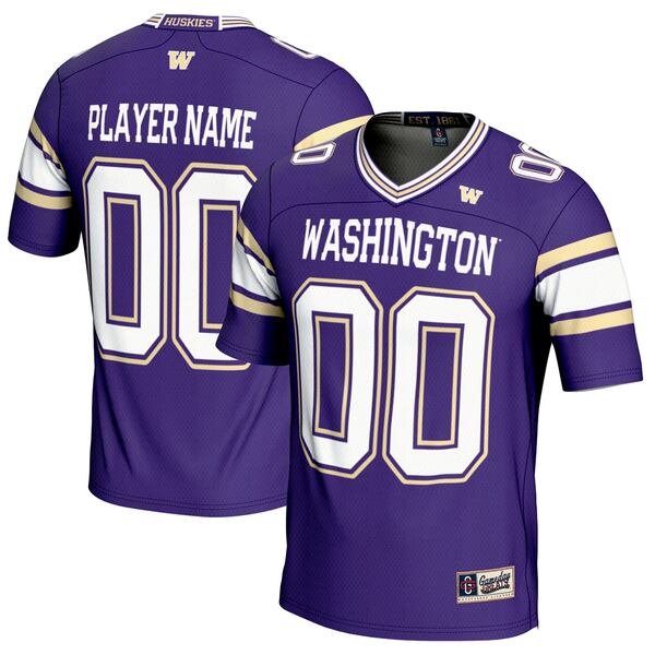 ゲームデイグレーツ メンズ ユニフォーム トップス Washington Huskies GameDay Greats NIL PickAPlayer Football Jersey Purple