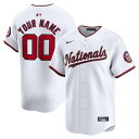 ナイキ メンズ ユニフォーム トップス Washington Nationals Nike Home Limited Custom Jersey White