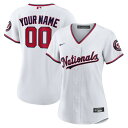 ナイキ レディース ユニフォーム トップス Washington Nationals Nike Women 039 s Replica Custom Jersey White