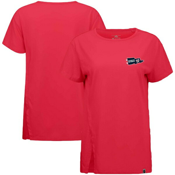 レベルウェア レディース Tシャツ トップス Washington Nationals Levelwear Women's Influx Rafters TShirt Red