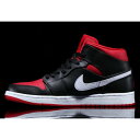 Air Jordan ジョーダン メンズ スニーカー 【Air Jordan 1 Mid 'Black Gym Red'】 サイズ US_7.5(25.5cm)