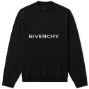 ジバンシィ ジバンシー メンズ ニット&セーター アウター Givenchy Archetype Logo Crew Knit Black