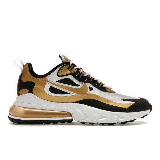Nike ナイキ メンズ スニーカー 【Nike Air Max 270 React White Metallic Gold】 サイズ US_10.5(28.5cm) White/Black-Metallic Gold Nike ナイキ メンズ スニーカー 【Nike Air Max 270 React White Metallic Gold】 サイズ US_10.5(28.5cm) White/Black-Metallic Gold