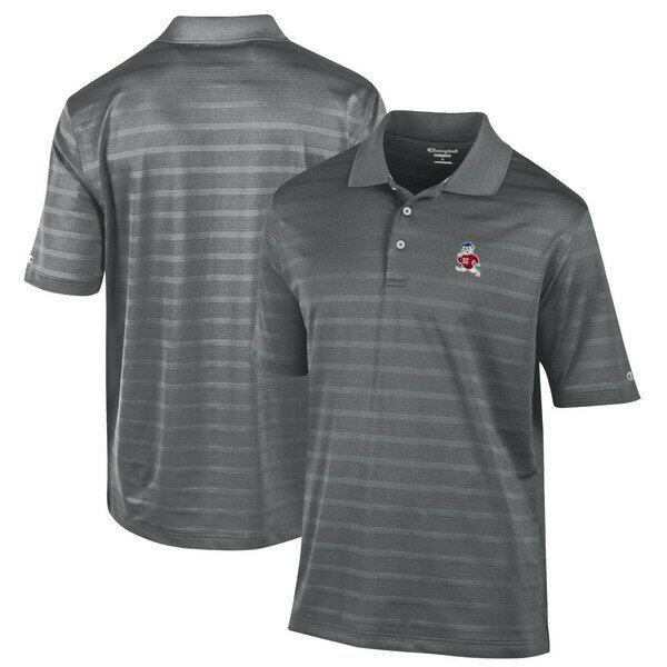 `sI Y |Vc gbvX South Carolina State Bulldogs Champion Textured Solid Polo Gray