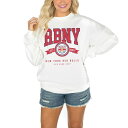 ゲームデイ レディース パーカー・スウェットシャツ アウター New York Red Bulls Gameday Couture Women's Crewneck Drop Shoulder Sweatshirt White