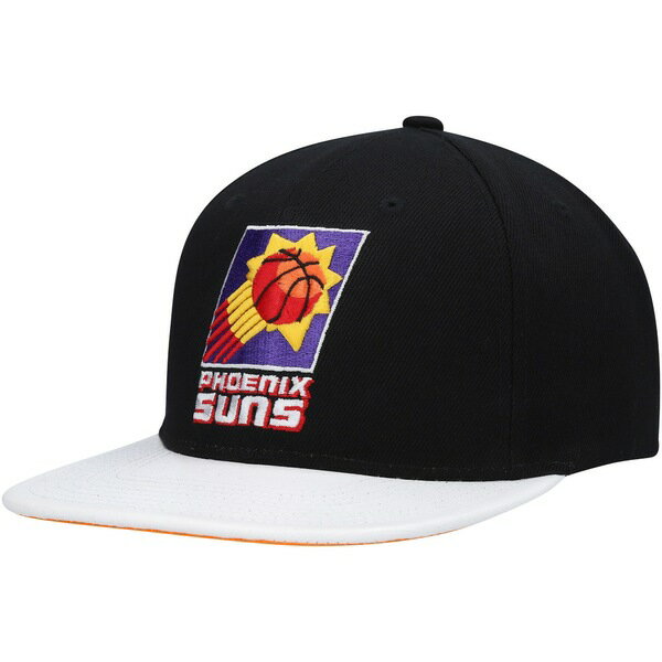 ミッチェル＆ネス ミッチェル&ネス メンズ 帽子 アクセサリー Phoenix Suns Mitchell & Ness Hardwood ClassicsWear Away VisorSnapback Hat Black/White