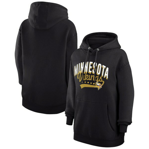 Х󥯥 ǥ ѡåȥ  Minnesota Vikings G III 4Her by Carl Banks Women's Filigree Logo Pullover Hoodie Black