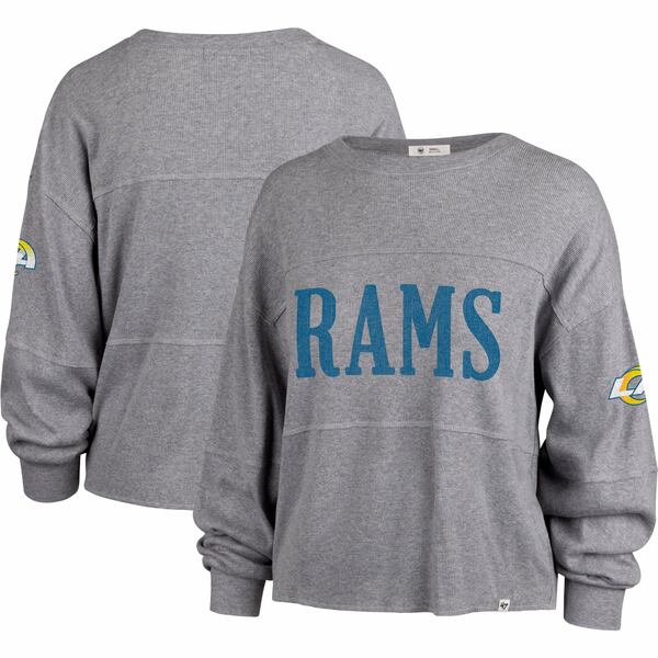 tH[eB[Zu fB[X TVc gbvX Los Angeles Rams '47 Women's Get Loud Jada Long Sleeve TShirt Gray