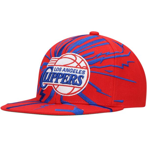 ミッチェル＆ネス ミッチェル&ネス メンズ 帽子 アクセサリー LA Clippers Mitchell & Ness Hardwood Classics Earthquake Snapback Hat Red