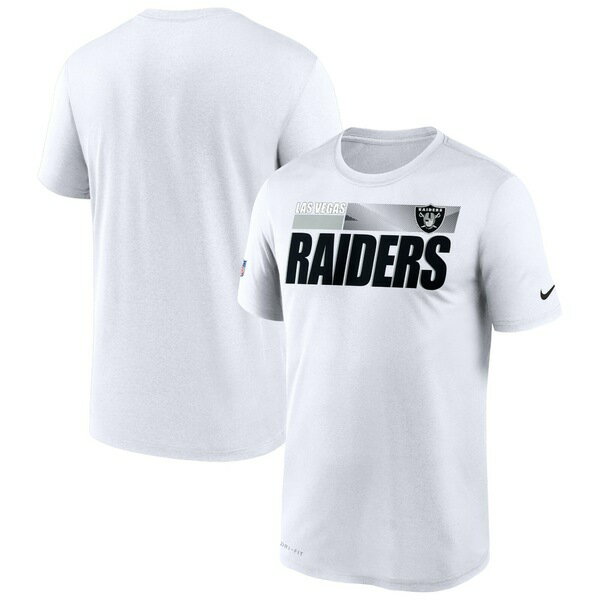 ナイキ メンズ Tシャツ トップス Las Vegas Raiders Nike Impact Legend Performance TShirt White