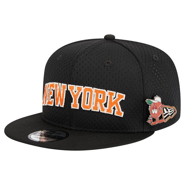 ニューエラ メンズ 帽子 アクセサリー New York Knicks New Era PostUp Pin Mesh 9FIFTY Snapback Hat Black