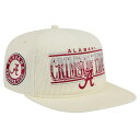 楽天astyニューエラ メンズ 帽子 アクセサリー Alabama Crimson Tide New Era Throwback Golfer Corduroy Snapback Hat Cream