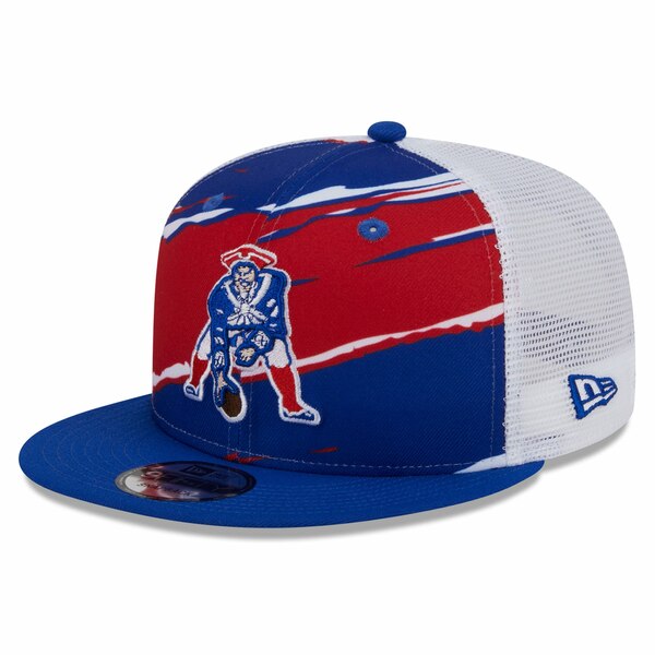 j[G Y Xq ANZT[ New England Patriots New Era Historic Tear Trucker 9FIFTY Snapback Hat Royal