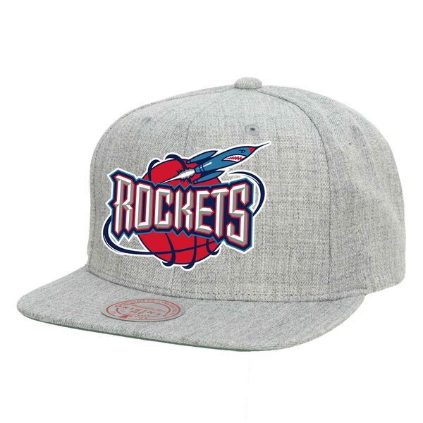 ミッチェル＆ネス ミッチェル&ネス メンズ 帽子 アクセサリー Houston Rockets Mitchell & Ness Hardwood Classics 2.0 Snapback Hat Heather Gray