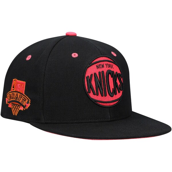 楽天astyミッチェル&ネス メンズ 帽子 アクセサリー New York Knicks Mitchell & Ness x Lids NBA Draft Hardwood Classics Sunset Fitted Hat Black