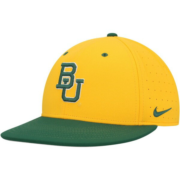 楽天astyナイキ メンズ 帽子 アクセサリー Baylor Bears Nike Aero True Baseball Performance Fitted Hat Gold