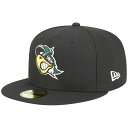 ニューエラ メンズ 帽子 アクセサリー South Bend Cubs New Era Theme Nights South Bend Silver Hawks 59FIFTY Fitted Hat Black